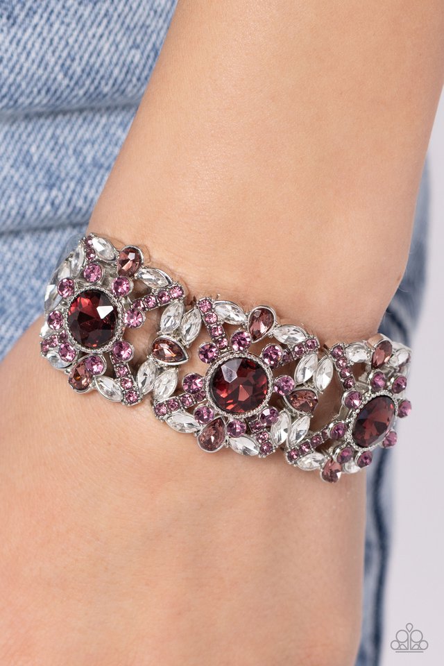 Shimmering Solo - Purple - Paparazzi Bracelet Image