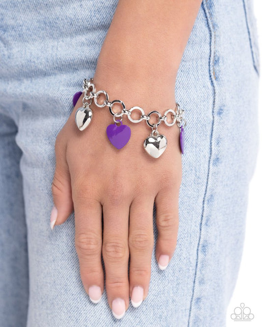 Whole Lotta Love - Purple - Paparazzi Bracelet Image