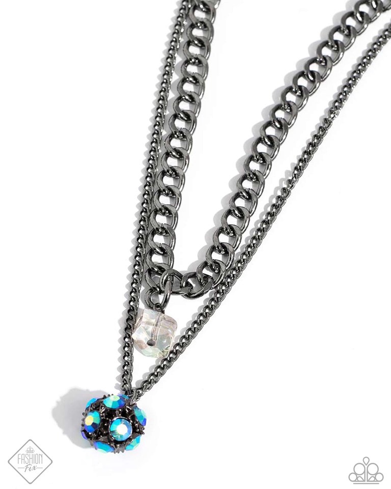 Flair for the Fierce - Blue - Paparazzi Necklace Image