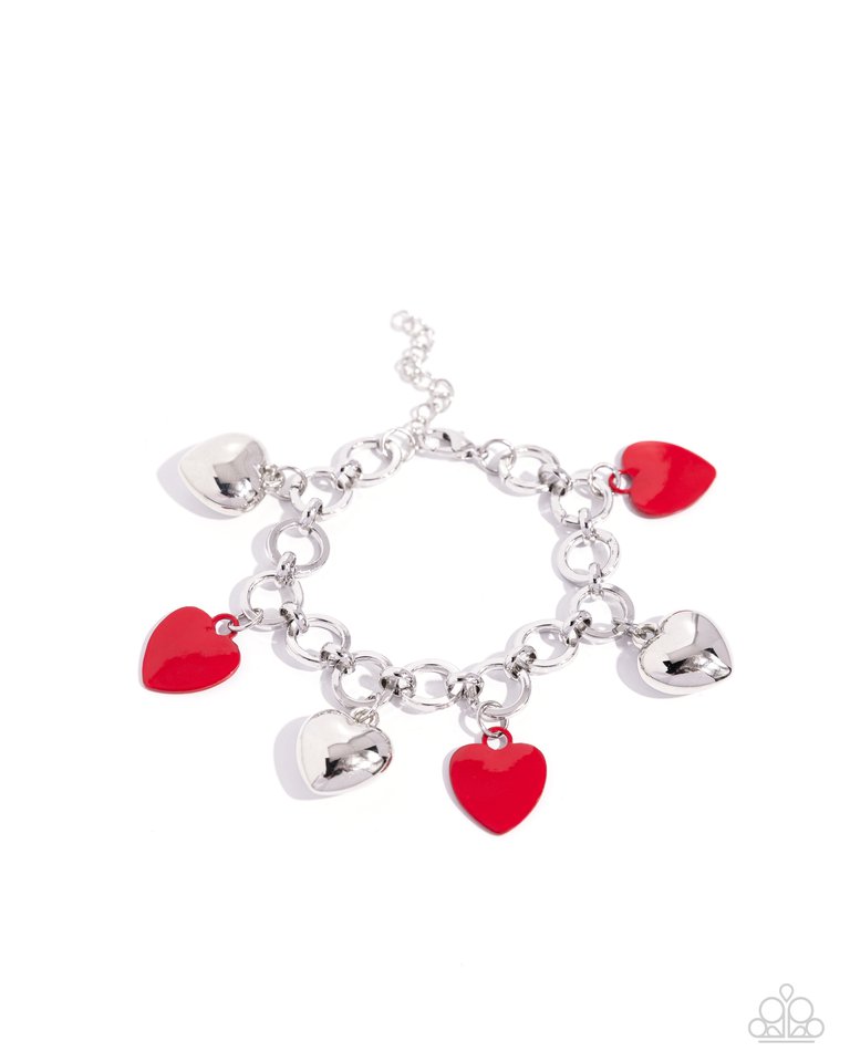 Whole Lotta Love - Red - Paparazzi Bracelet Image