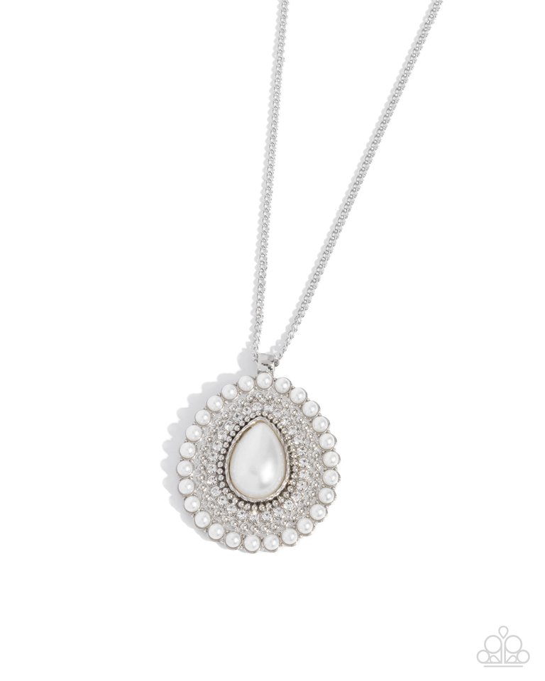 Opera Enthusiast - White - Paparazzi Necklace Image