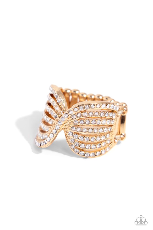 Pinched Promise - Gold - Paparazzi Ring Image