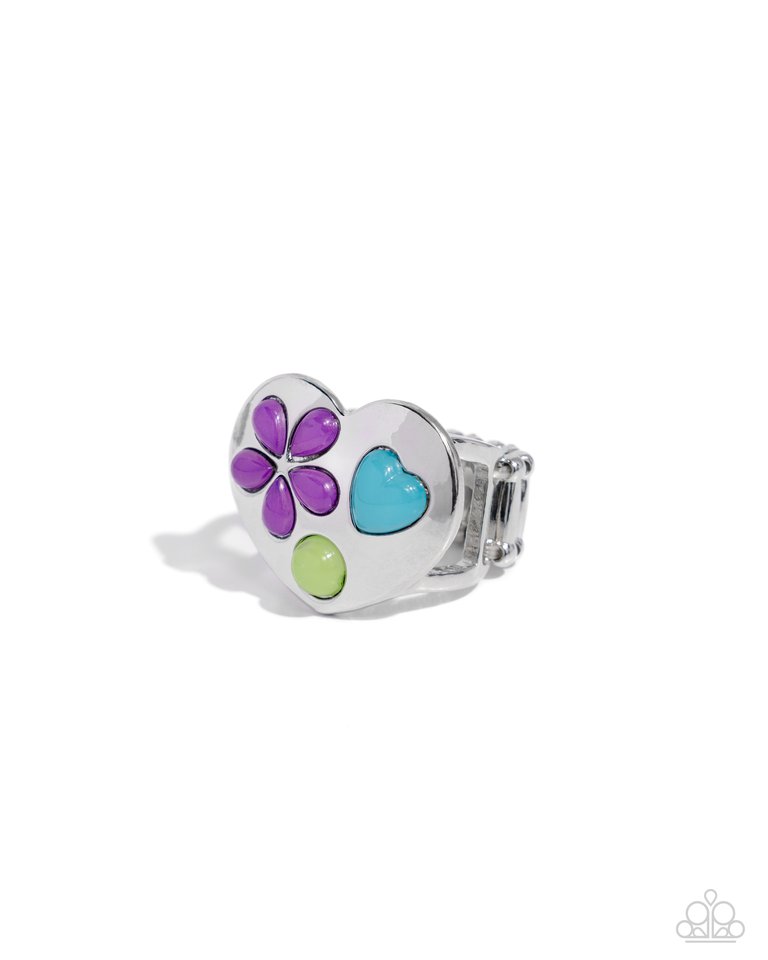 Spirited Shapes - Purple - Paparazzi Ring Image