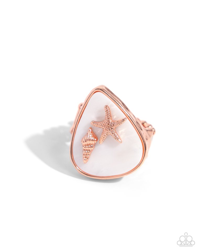 Seaside Serendipity - Copper - Paparazzi Ring Image