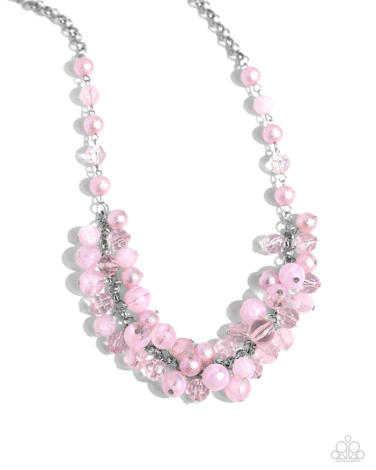 Pearl Pandora - Pink - Paparazzi Necklace Image