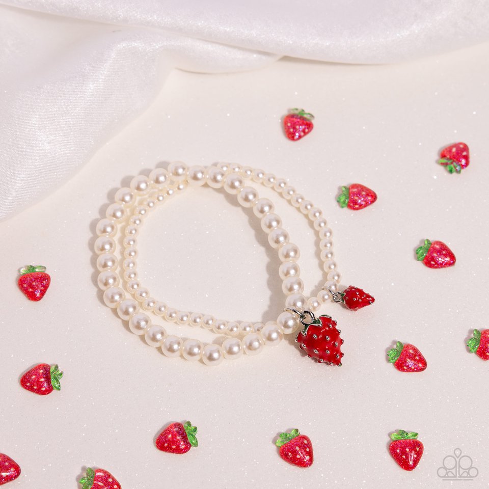 Strawberry Season - Red - Paparazzi Bracelet Image