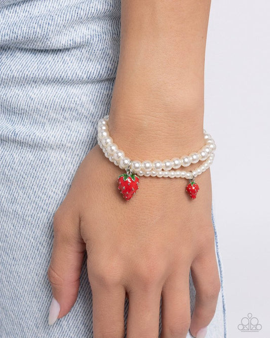 Strawberry Season - Red - Paparazzi Bracelet Image
