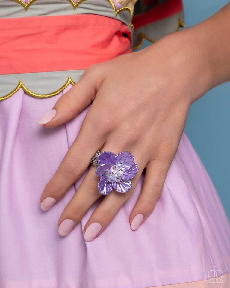 Petal Pact - Purple - Paparazzi Ring Image