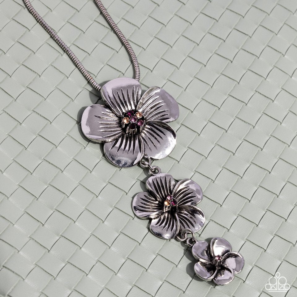 Wallflower Whimsy - Purple - Paparazzi Necklace Image