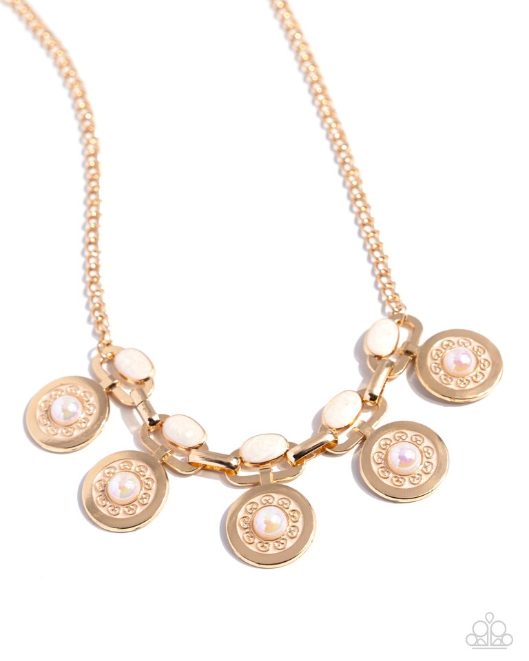 Alluring Ambience - Gold - Paparazzi Necklace Image