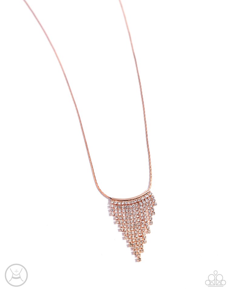 Chandelier Cadenza - Copper - Paparazzi Necklace Image