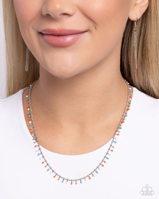 Bermuda Beads - Blue - Paparazzi Necklace Image