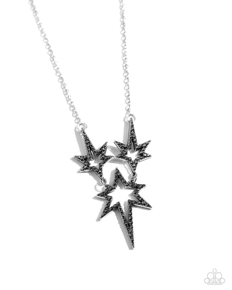 Explosive Exhibit - Silver - Paparazzi Necklace Image