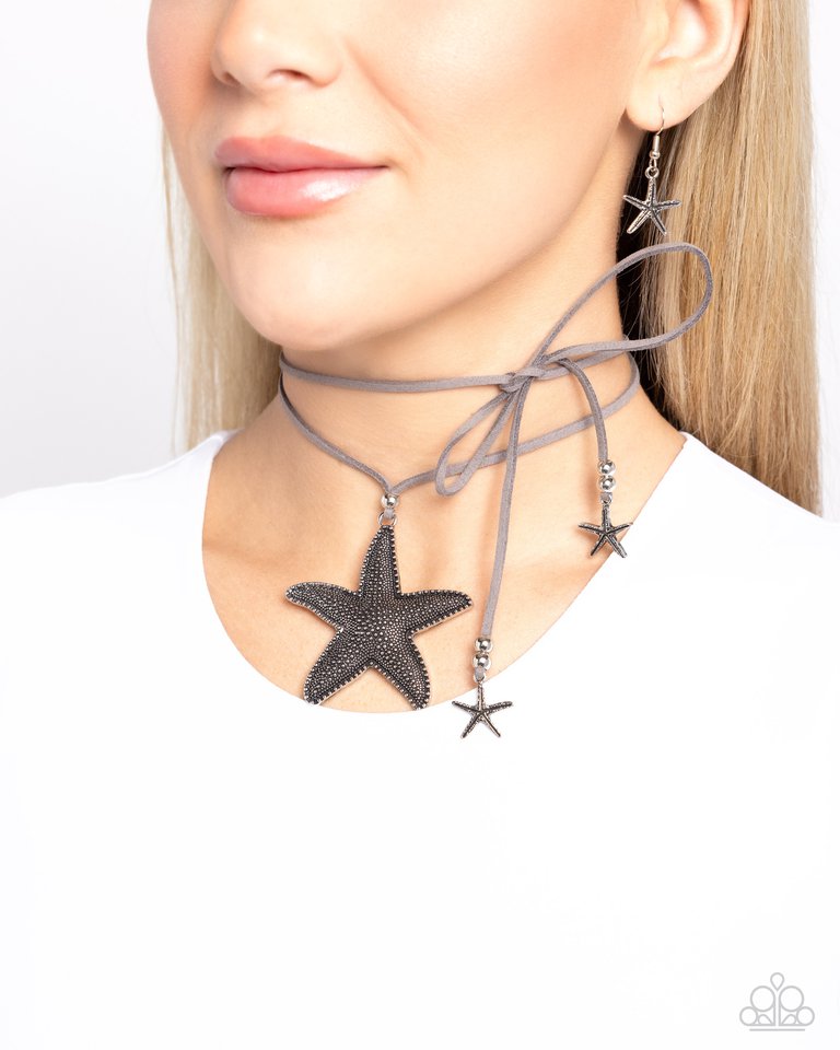 Starfish Sentiment - Silver - Paparazzi Necklace Image