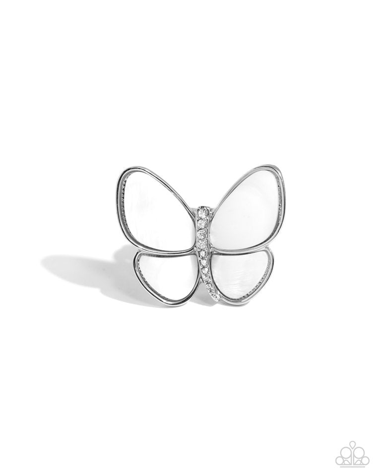 Aerial Admiration - White - Paparazzi Ring Image