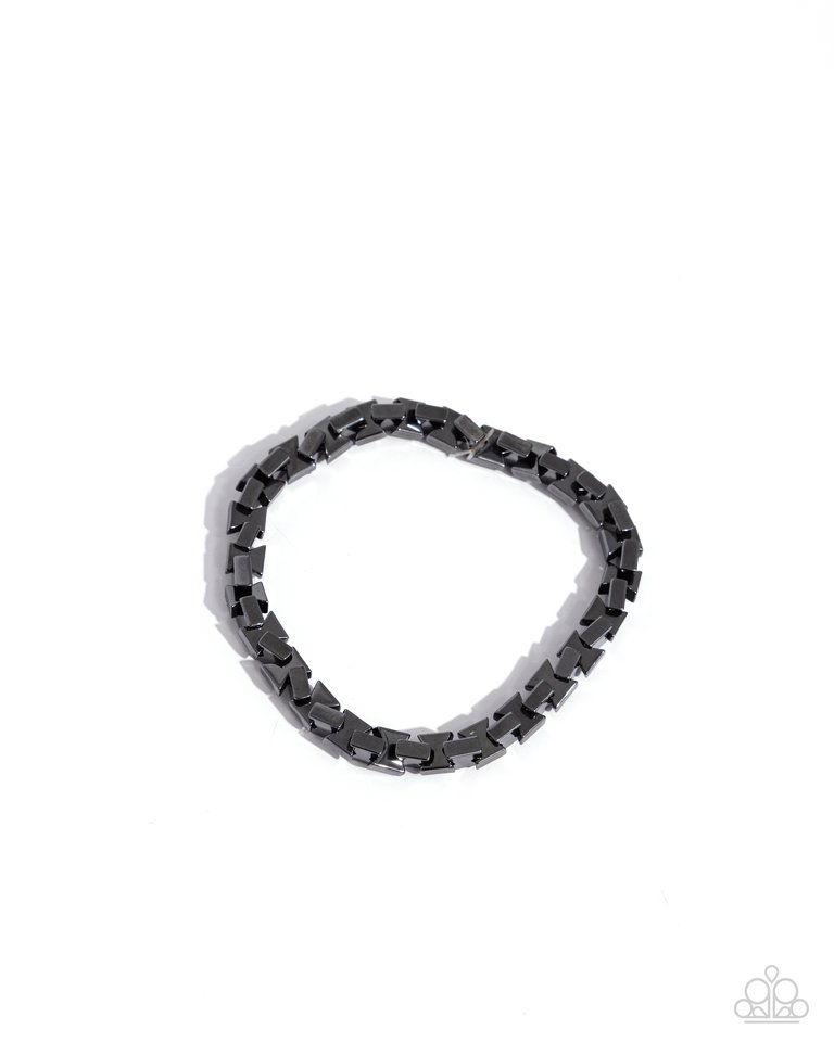 Interlocked Ideal - Black - Paparazzi Bracelet Image