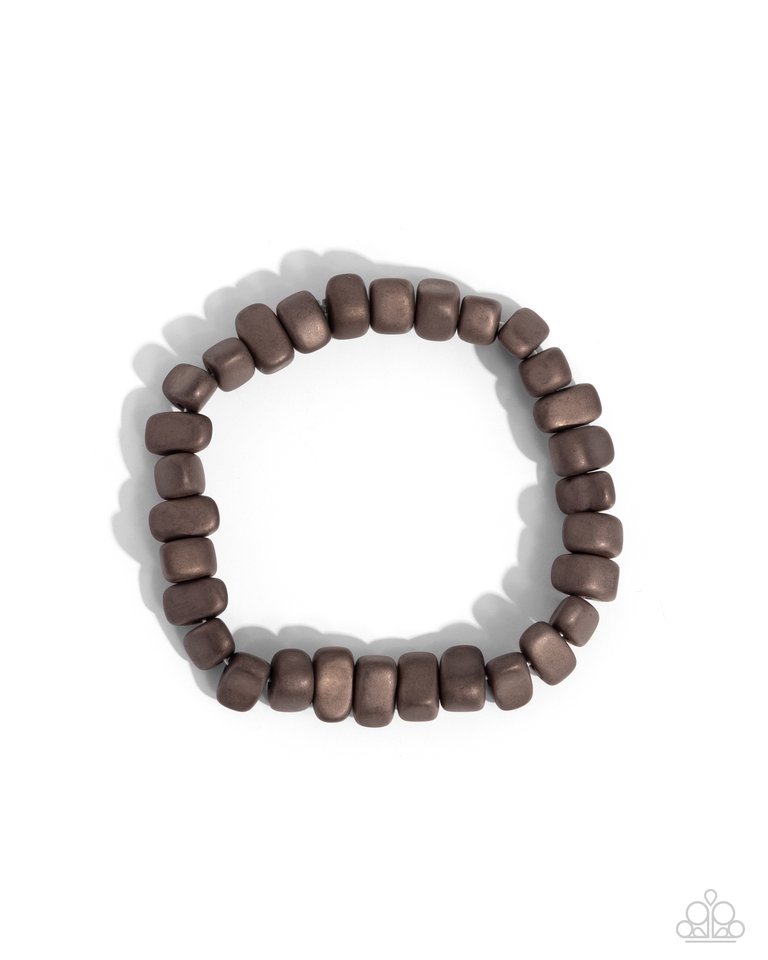 Matte Motivation - Brown - Paparazzi Bracelet Image