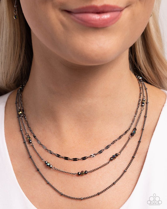 Luxe Layers - Black - Paparazzi Necklace Image