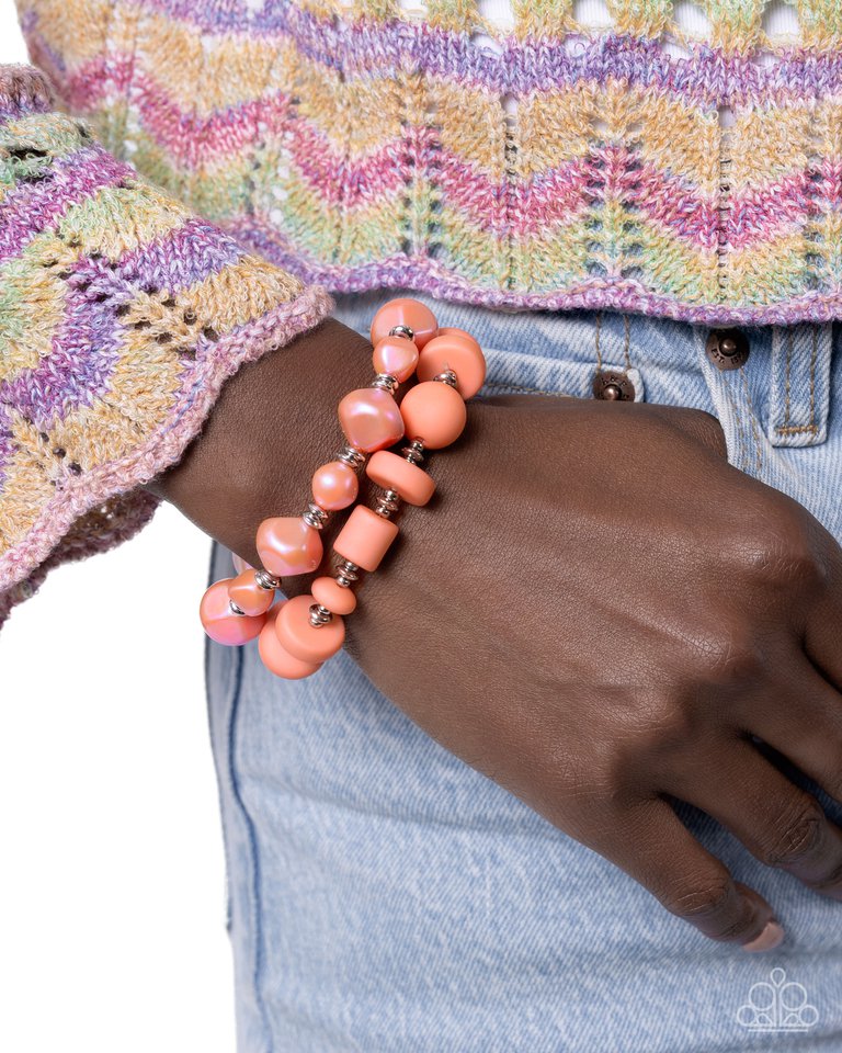 Shape Shifting Season - Orange - Paparazzi Bracelet Image