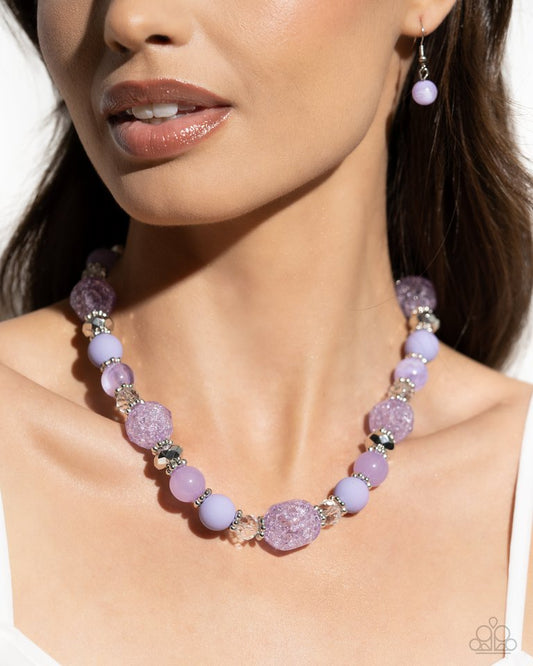Whimsical Wager - Purple - Paparazzi Necklace Image
