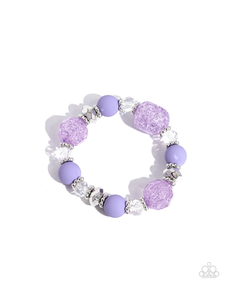 Sweetly Shattered - Purple - Paparazzi Bracelet Image