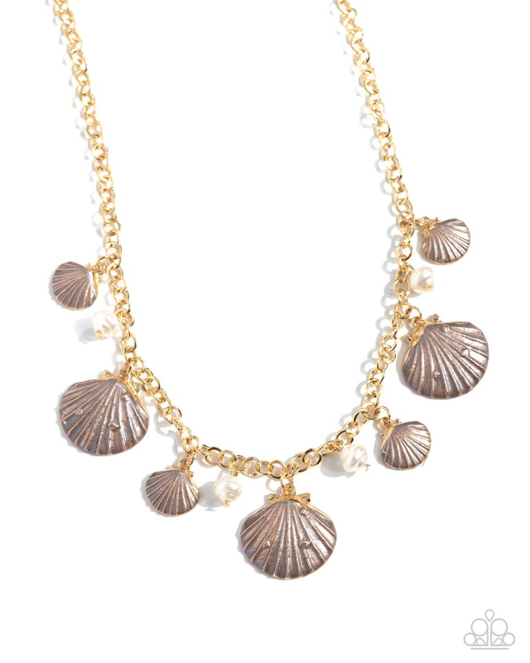 Seashell Sophistication - Brown - Paparazzi Necklace Image