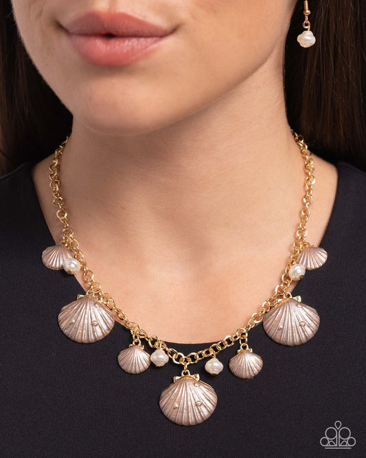 Seashell Sophistication - Brown - Paparazzi Necklace Image