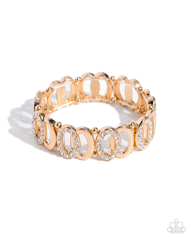 Refined Rarity - Gold - Paparazzi Bracelet Image