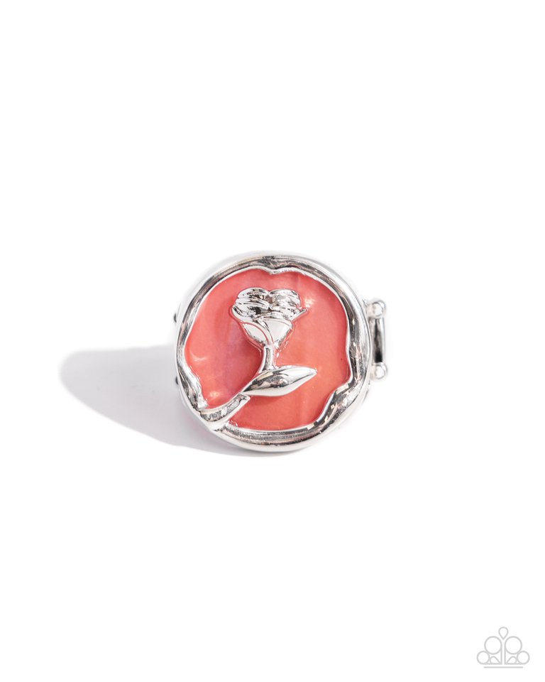 Belles Rose - Orange - Paparazzi Ring Image