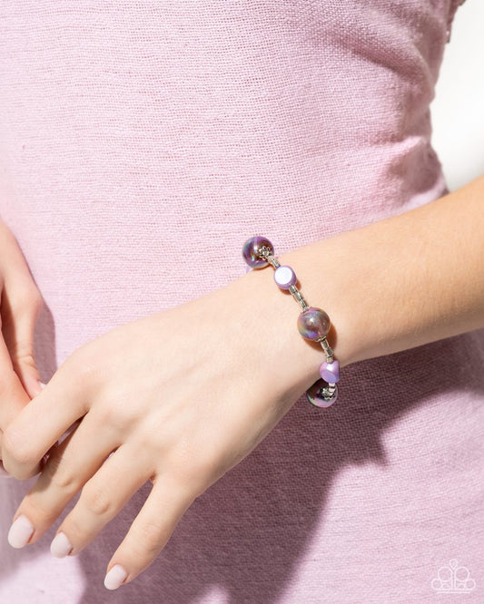 Malibu Model - Purple - Paparazzi Bracelet Image