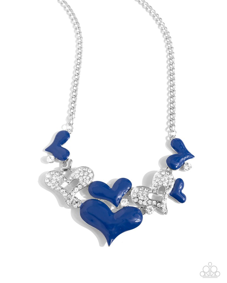 Room in My Heart for More - Blue - Paparazzi Necklace Image