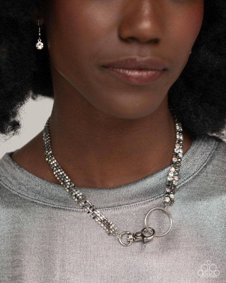 Chic Connection - Silver - Paparazzi Necklace Image