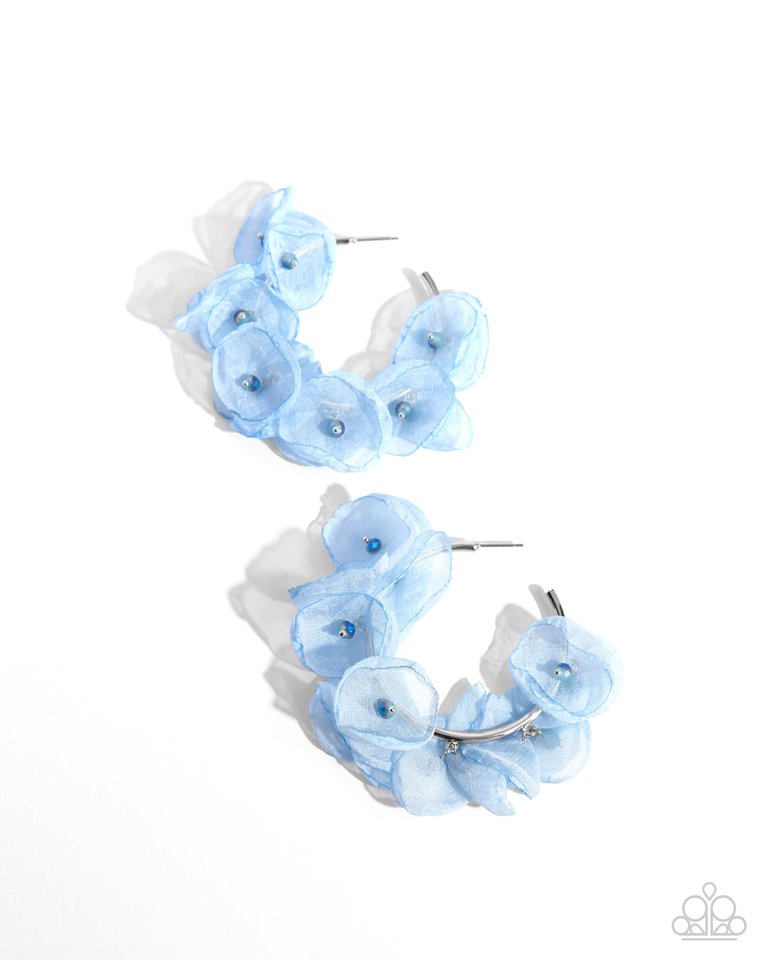Petaled Pageant - Blue - Paparazzi Earring Image