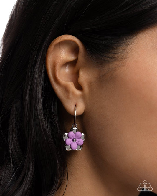Horticultural Haute - Purple - Paparazzi Earring Image