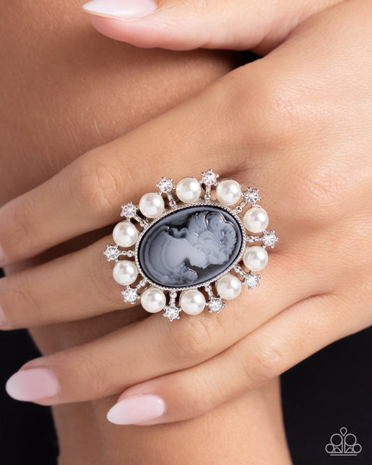 Vintage Glam - Black - Paparazzi Ring Image