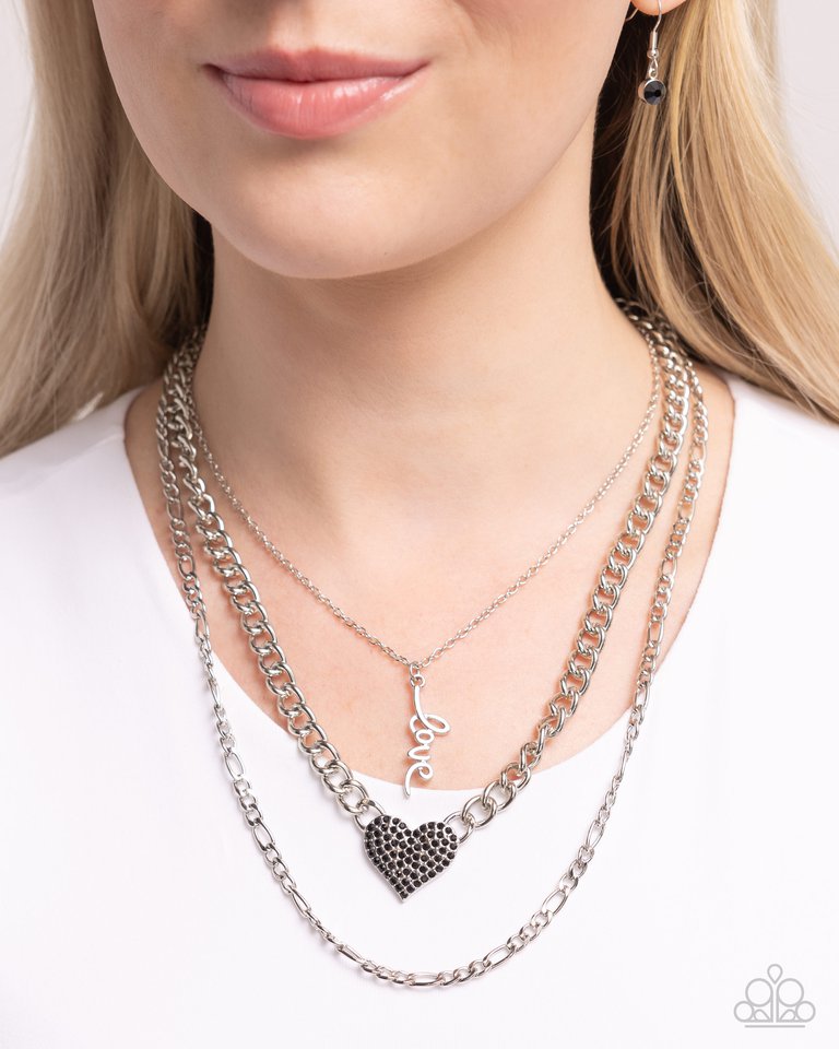 Luxurious Love - Black - Paparazzi Necklace Image