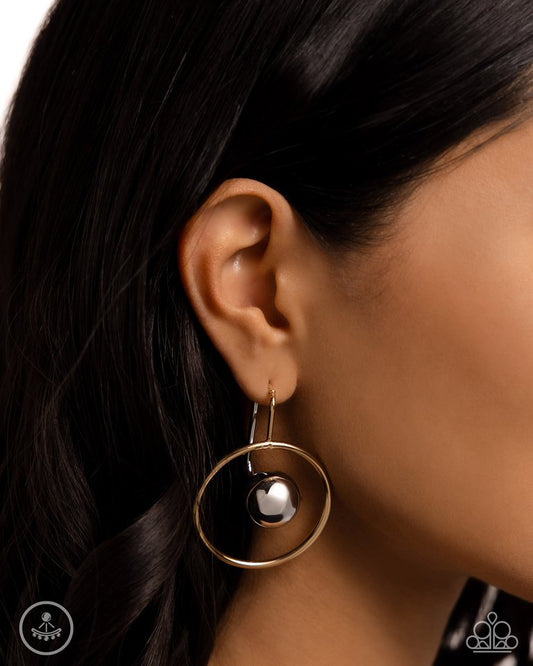 Boldly Balanced - Multi - Paparazzi Earring Image