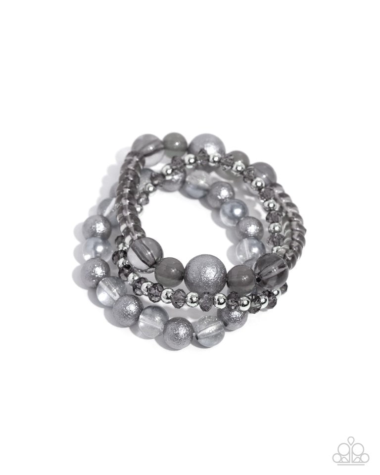 Shattered Stack - Silver - Paparazzi Bracelet Image