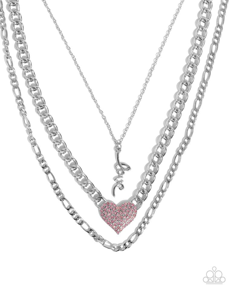 Luxurious Love - Pink - Paparazzi Necklace Image