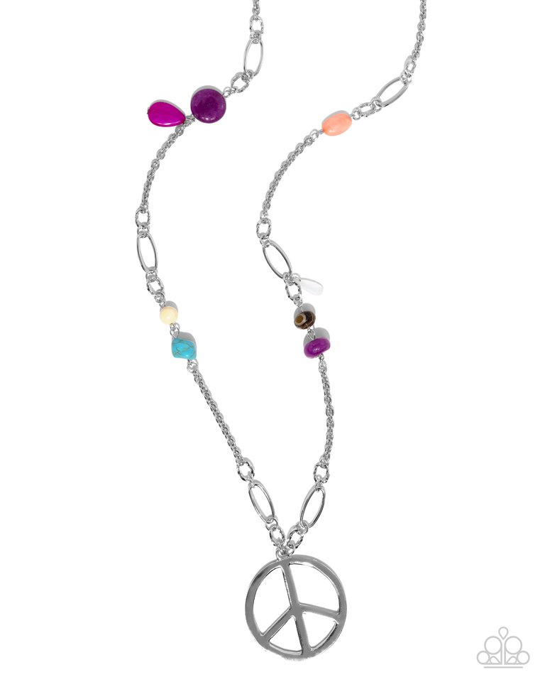 Peaceful Playtime - Purple - Paparazzi Necklace Image