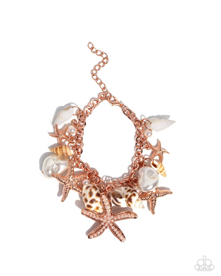 Seashell Song - Copper - Paparazzi Bracelet Image