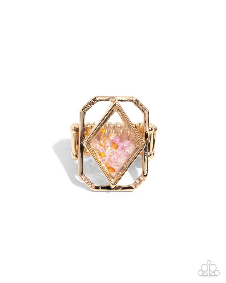 Diamond in the STUFF - Gold - Paparazzi Ring Image
