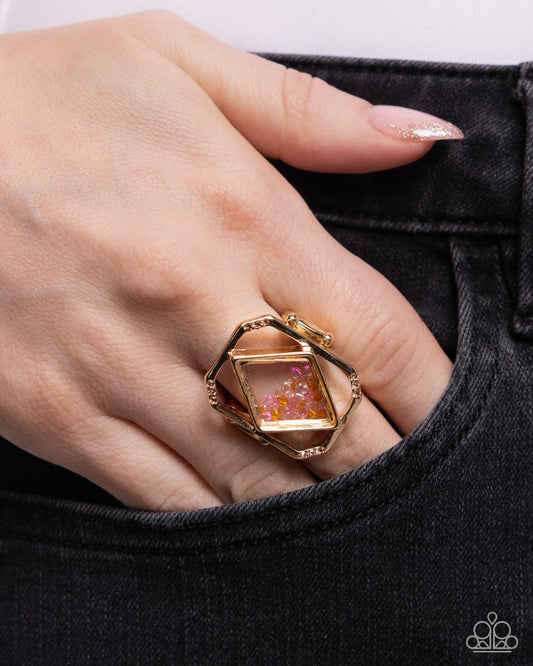 Diamond in the STUFF - Gold - Paparazzi Ring Image