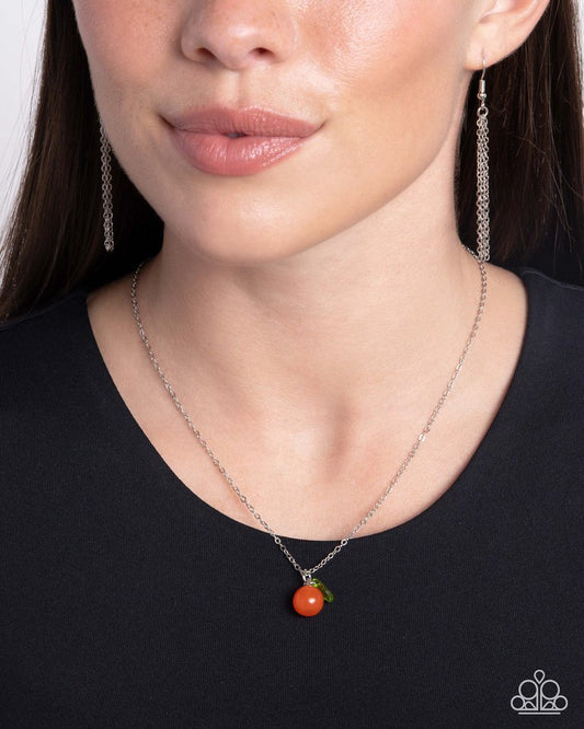 Orange Opulence - Orange - Paparazzi Necklace Image