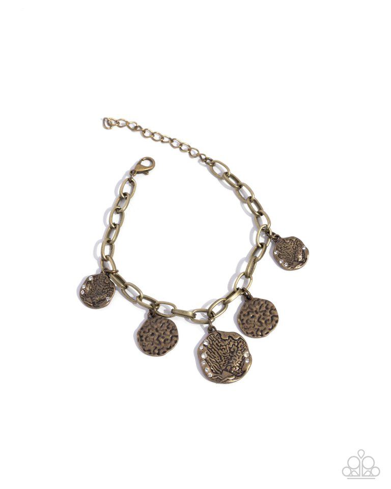 Winking Wild - Brass - Paparazzi Bracelet Image