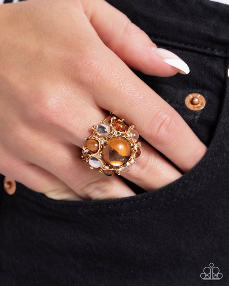 Clear Comfort - Brown - Paparazzi Ring Image