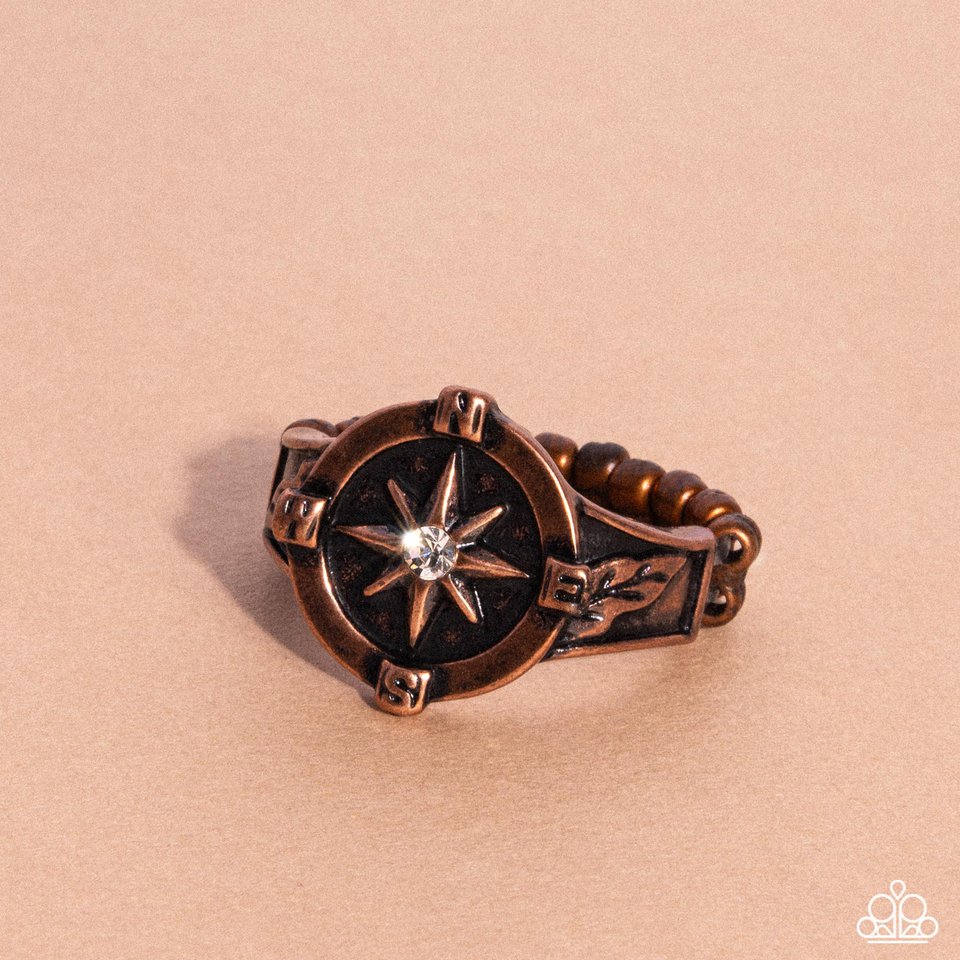 Cultured Compass - Copper - Paparazzi Ring Image