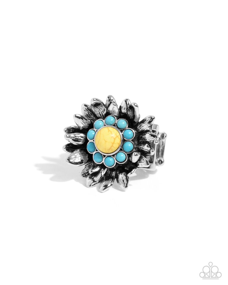 Screening Sunflower - Yellow - Paparazzi Ring Image