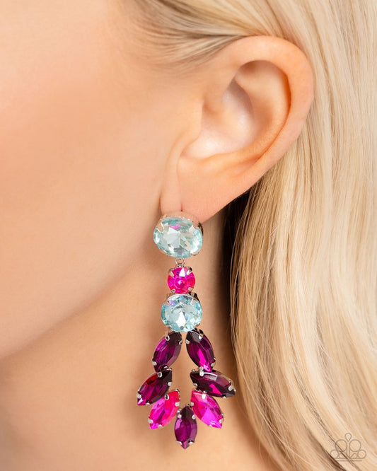 Cascading Cache - Multi - Paparazzi Earring Image