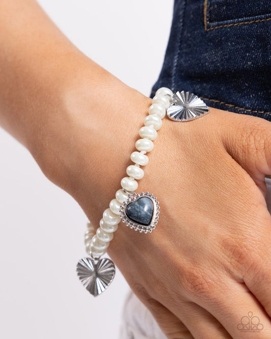 Heart-struck Haven - Silver - Paparazzi Bracelet Image